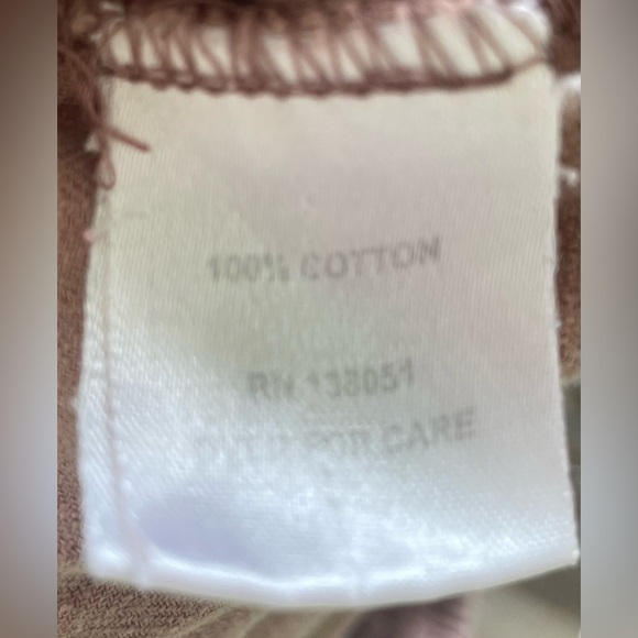 North River Outfitters 100% cotton mauve colored, wide leg, beachy pants; size L - Picture 8 of 9